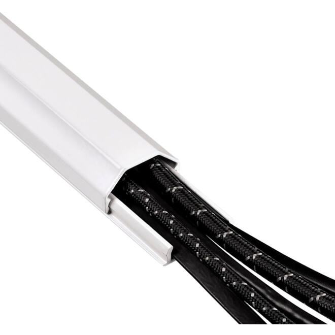Kabelkanaal Hama hoekig 110/3,3/1,7 cm aluminium wit