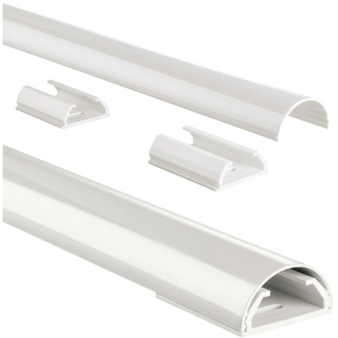 Kabelkanaal Hama halfrond 110/3,3/1,8 cm aluminium wit