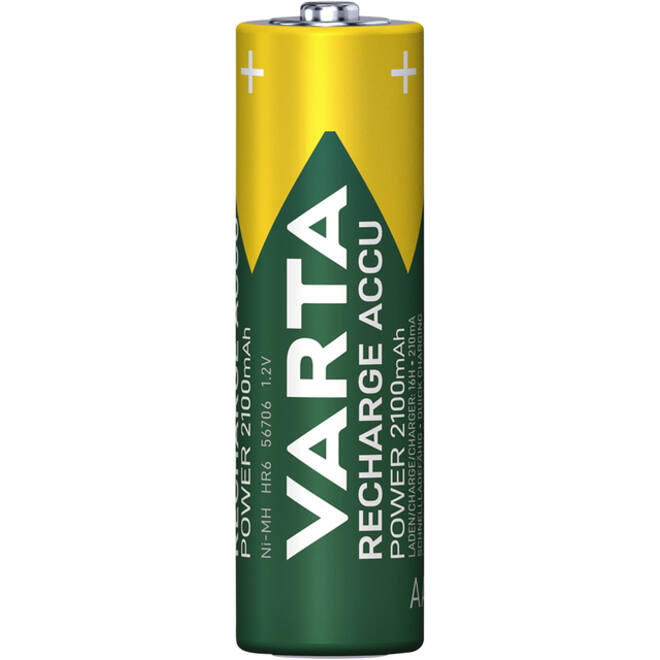 Batterij oplaadbaar Varta 4xAA 2100mAh ready2use