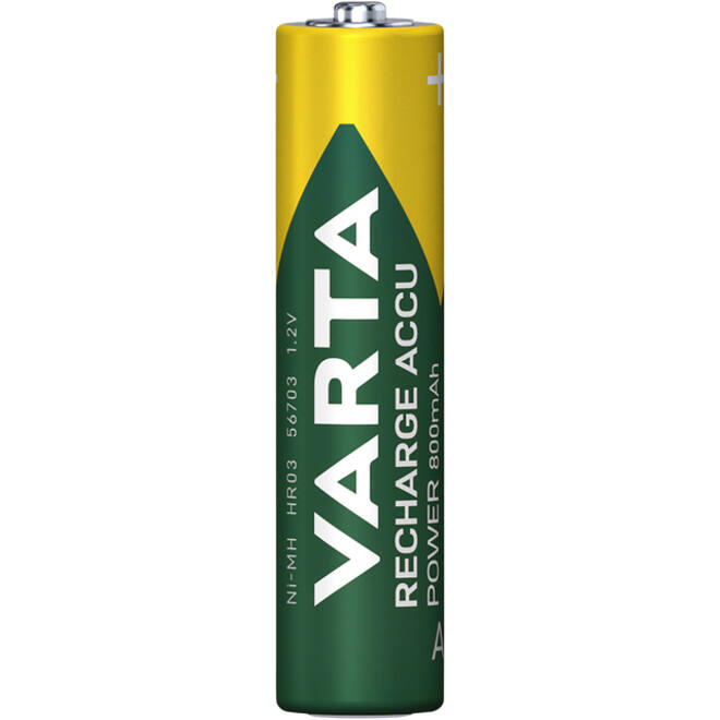 Batterij oplaadbaar Varta 4xAAA 800mAh ready2use