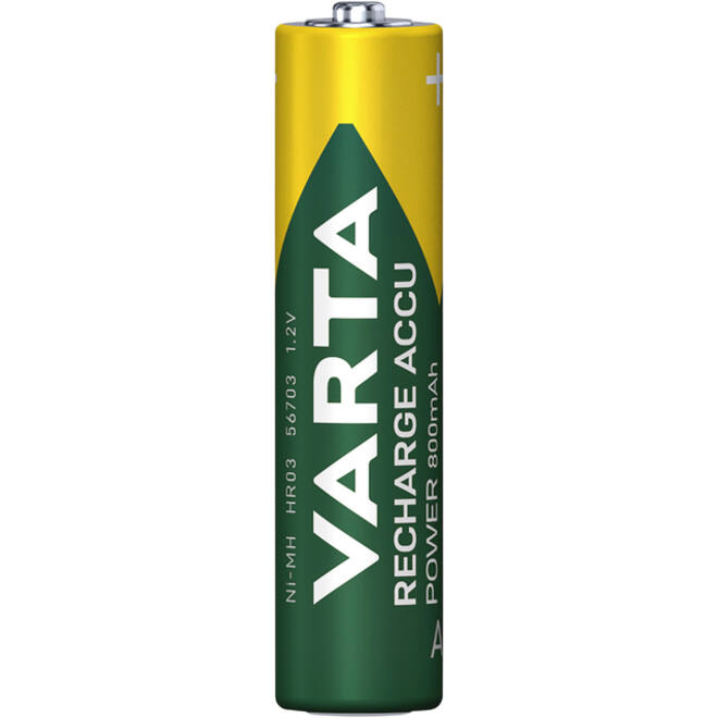 Batterij oplaadbaar Varta 2xAAA 800mAh ready2use