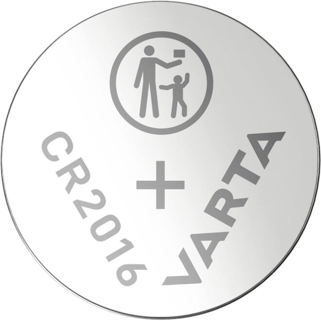 Batterij Varta knoopcel CR2016 lithium blister à 5stuk