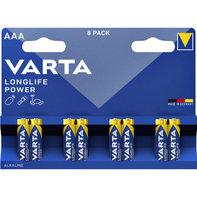 Batterij Varta Longlife Power 8xAAA