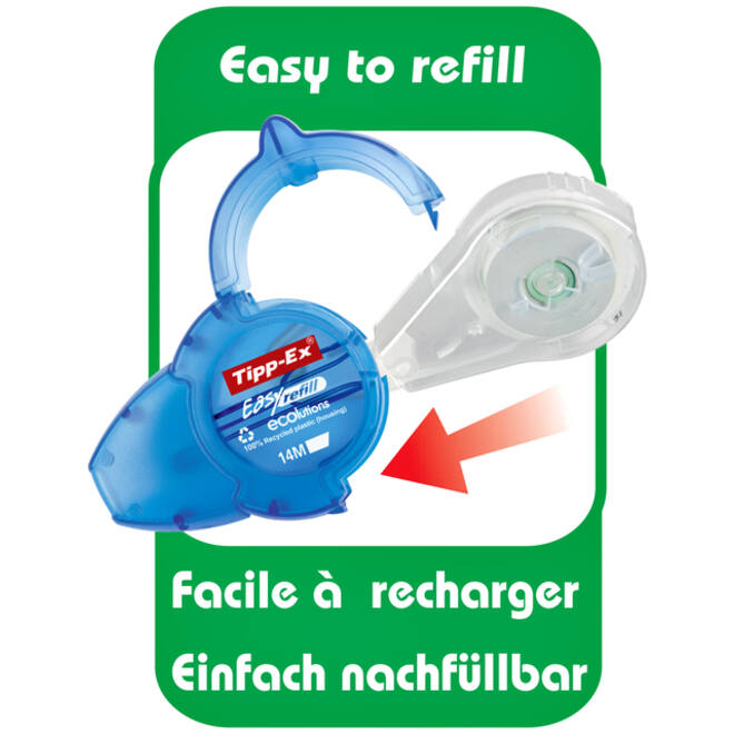 Correctieroller Tipp-ex easy refill ecolutions 5mmx14m