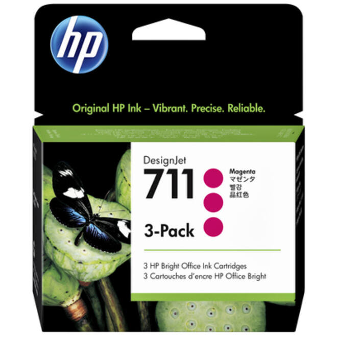 Inktcartridge HP CZ135A 711 rood