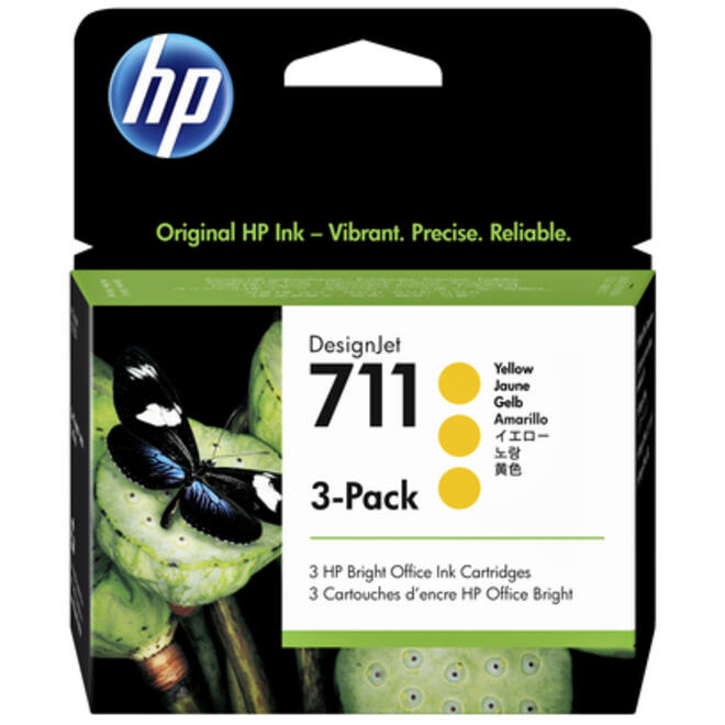 Inktcartridge HP CZ136A 711 geel
