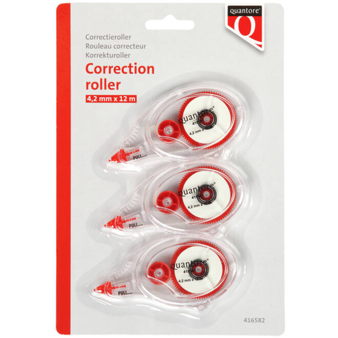 Correctieroller Quantore 4.2mm blister á 3 stuks