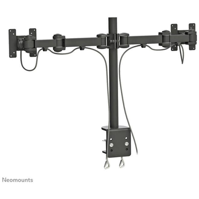 Monitorarm Neomounts D960D 2x10-27" met klem zwart