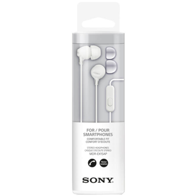 Oortelefoon Sony EX15AP basic wit