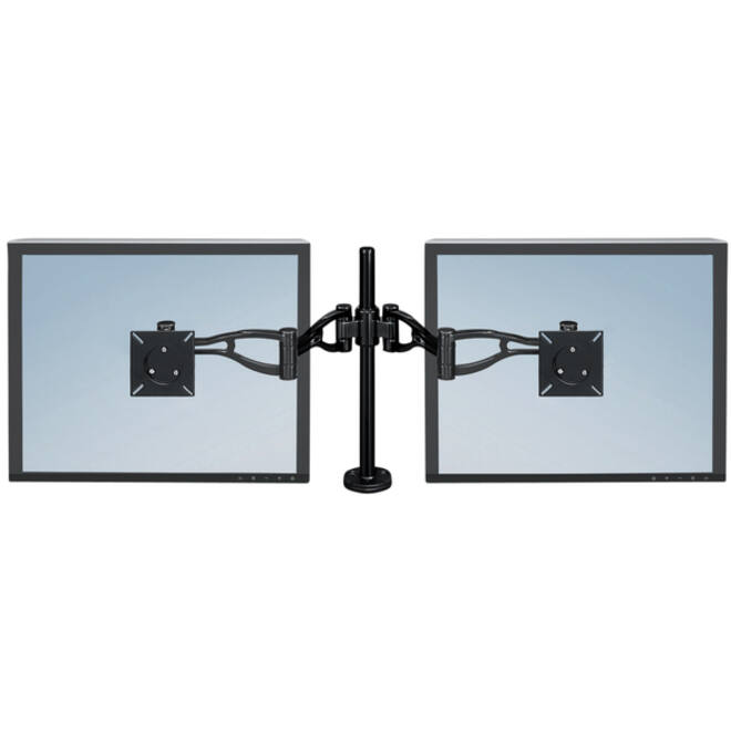 Monitorarm Fellowes Vista dubbel zwart