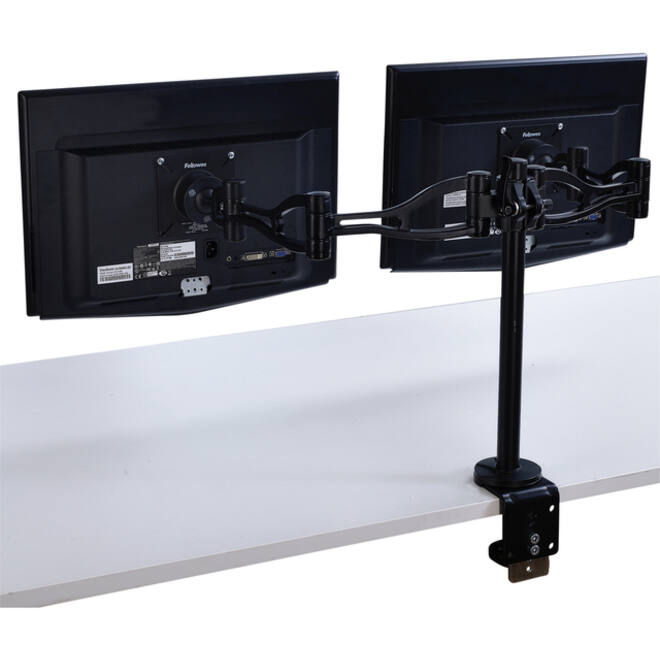 Monitorarm Fellowes Vista dubbel zwart