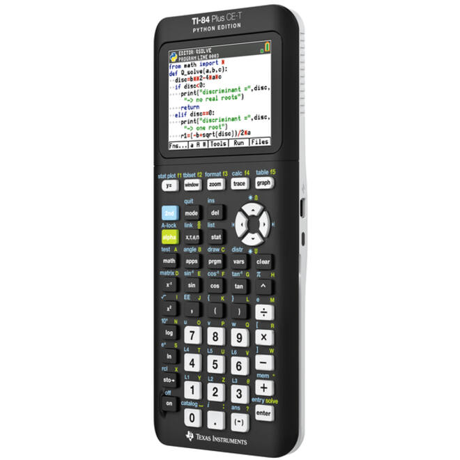 Rekenmachine TI-84 Plus CE-T Python Edition