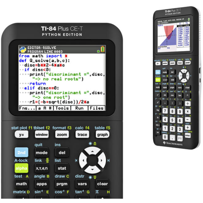 Rekenmachine TI-84 Plus CE-T Python Edition