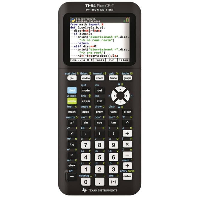 Rekenmachine TI-84 Plus CE-T Python Edition