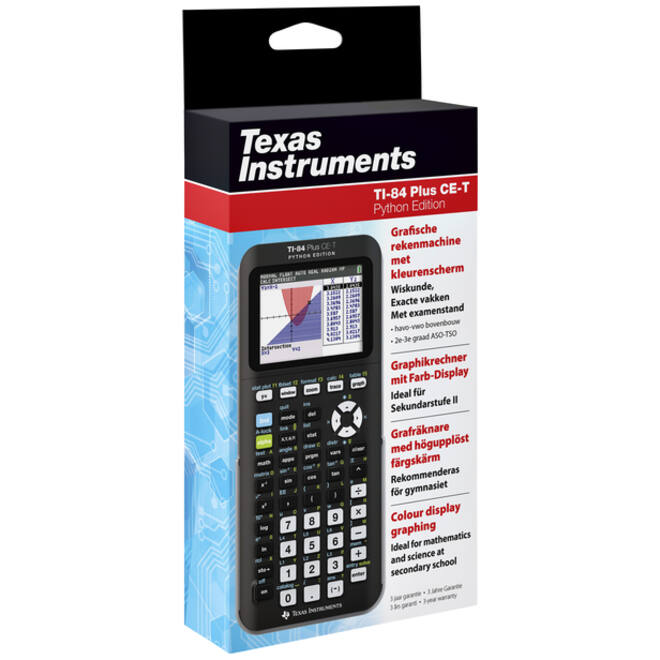 Rekenmachine TI-84 Plus CE-T Python Edition