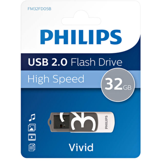 USB-stick 2.0 Philips Vivid Edition Shadow Grey 32GB