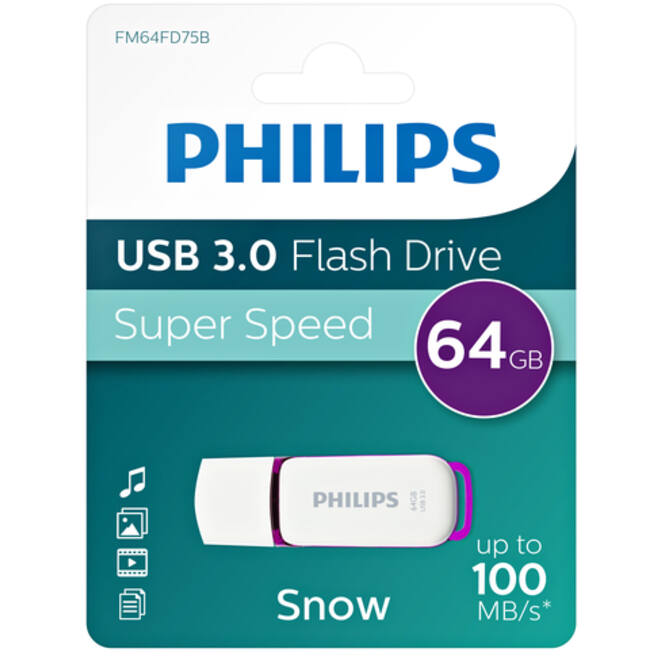 USB-stick 3.0 Philips Snow Edition Magic Purple 64GB