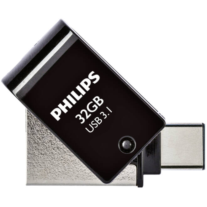 USB-stick 3.1 Philips USB-C 2-in-1 Midnight Black 32GB