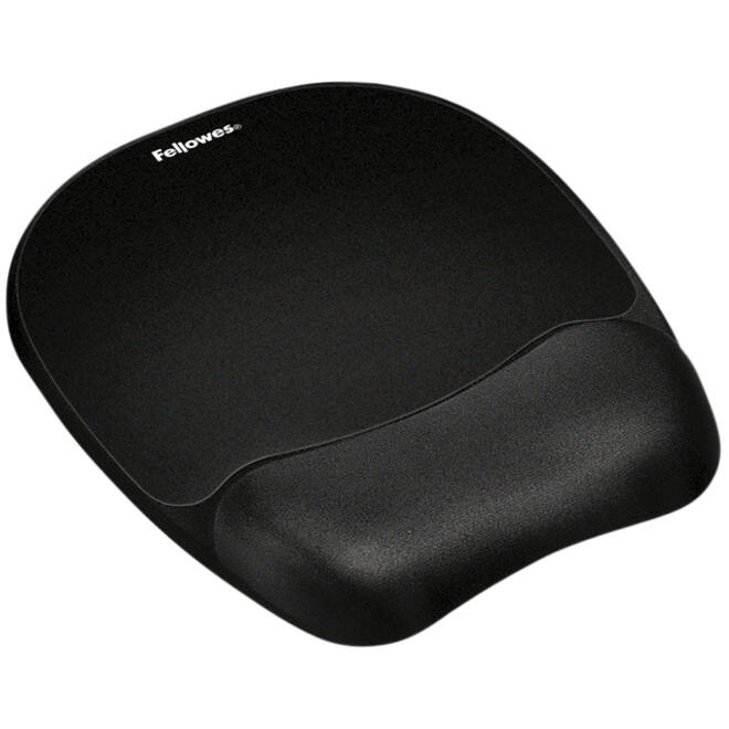 Muismat met polssteun Fellowes Memoryfoam zwart