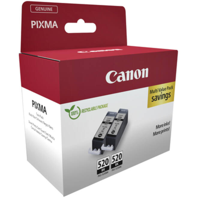 Inktcartridge Canon PGI-520 zwart 2x