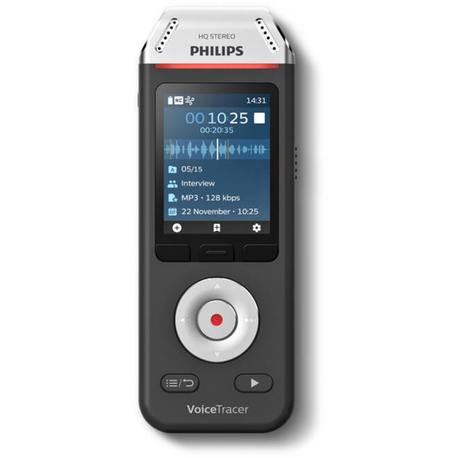 Digital voice recorder Philips DVT 2110 voor interviews