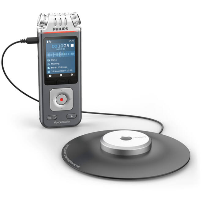 Digital voice recorder Philips DVT 8110 voor vergaderen