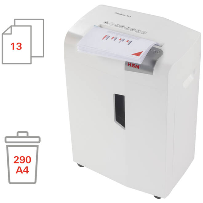 Papiervernietiger HSM Shredstar X13 snippers 4x37mm