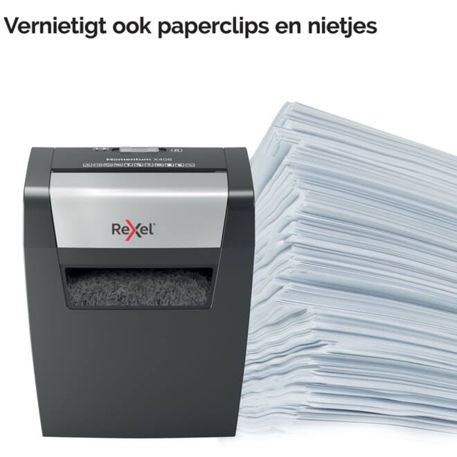 Papiervernietiger Rexel Momentum X406 snippers 4x28mm