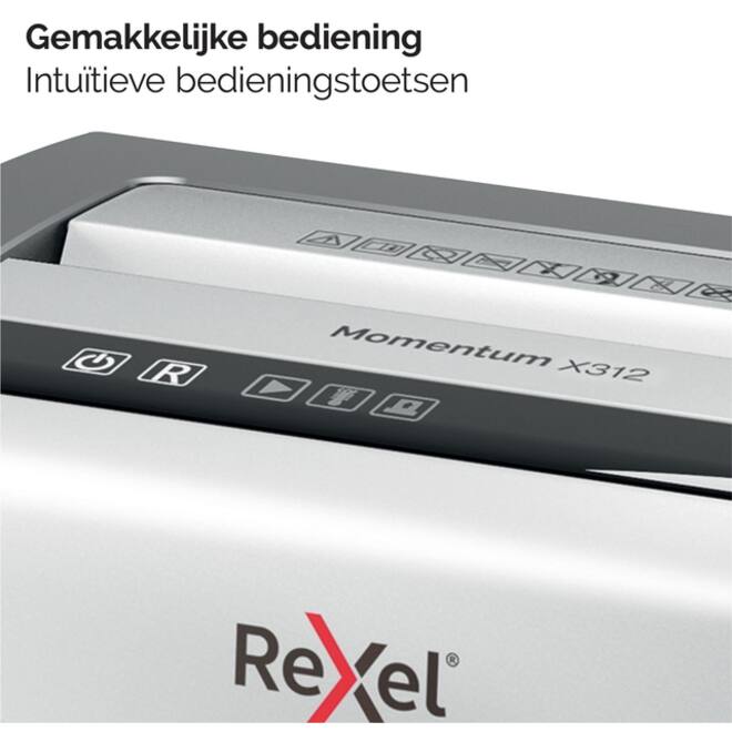 Papiervernietiger Rexel Momentum X312 snippers 5x42mm