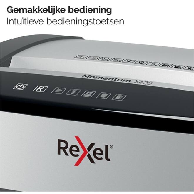 Papiervernietiger Rexel Momentum X420 snippers 4x40mm