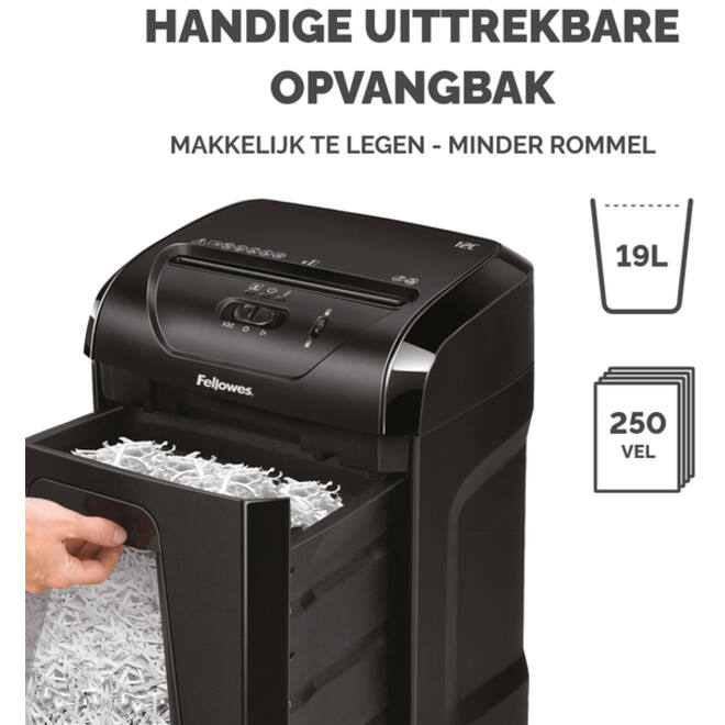 Papiervernietiger Fellowes Powershred 12C snippers 4x40mm