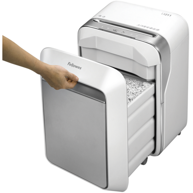 Papiervernietiger Fellowes Powershred LX211 snippers 2x12mm wit