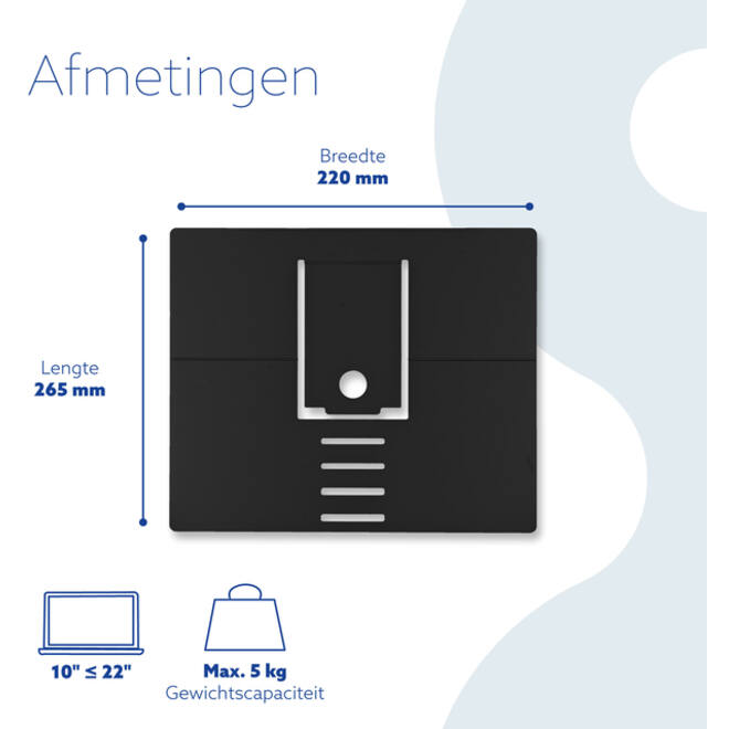 Laptopstandaard R-Go Riser Attachable
