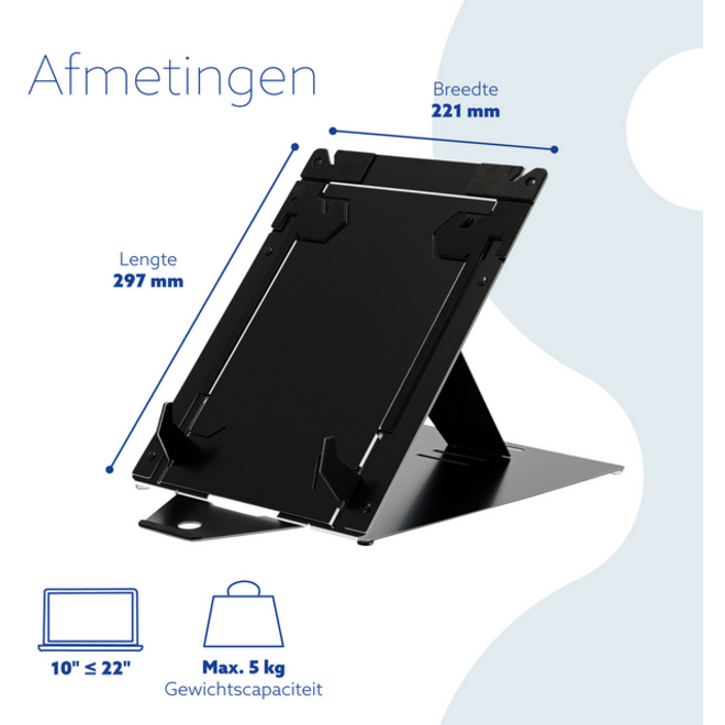 Laptopstandaard R-Go Riser DUO