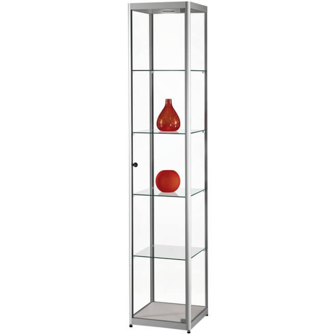 Vitrinekast SDB mpc-400 led zilver 400x400x2000mm