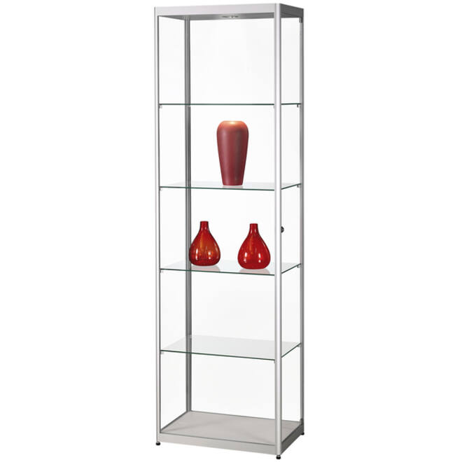 Vitrinekast SDB mpc-600 led zilver 600x400x2000mm