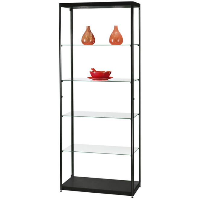 Vitrinekast SDB mpc-800 led zwart 800x400x2000mm