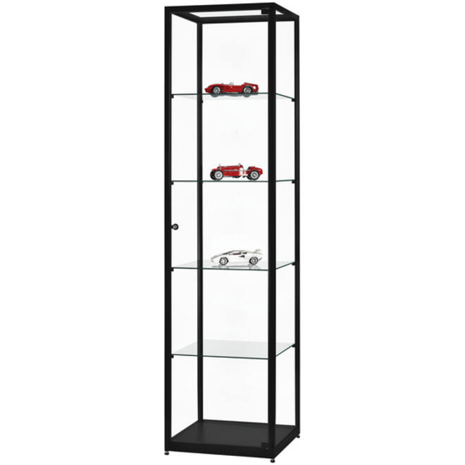 Vitrinekast SDB wms-h500 zwart 500x500x1984mm