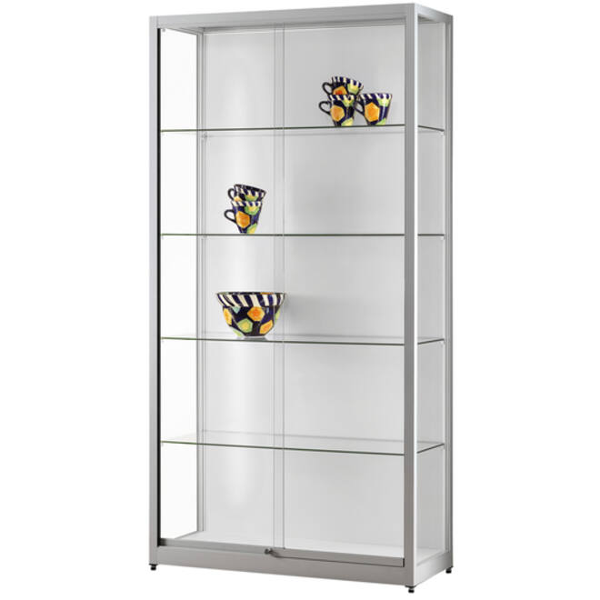 Vitrine SDB 311-1000 zilver led 1000x400x1972mm
