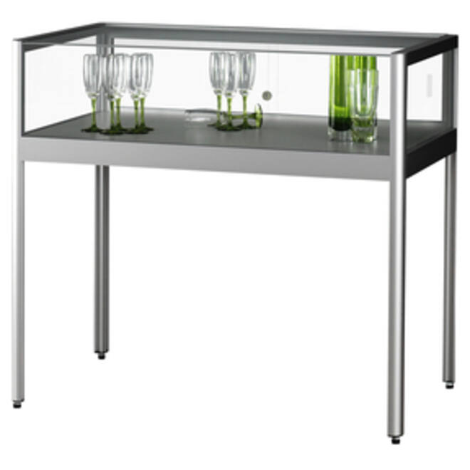 Vitrinekast SDB tav-1 zilver 1000x600x920mm