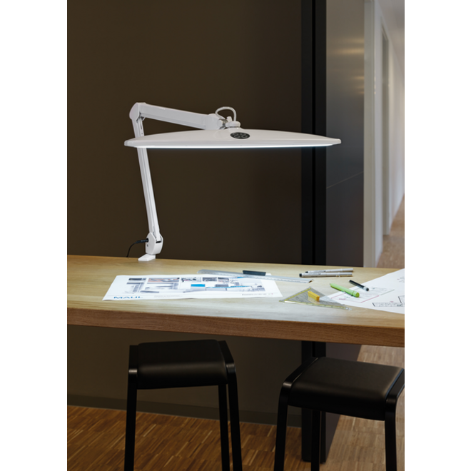 Werkpleklamp MAUL Work LED tafelklem dimbaar wit