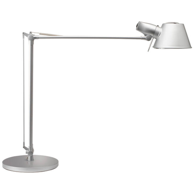 Bureaulamp MAUL Rock LED voet zilvergrijs