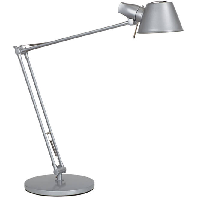 Bureaulamp MAUL Rock LED voet zilvergrijs