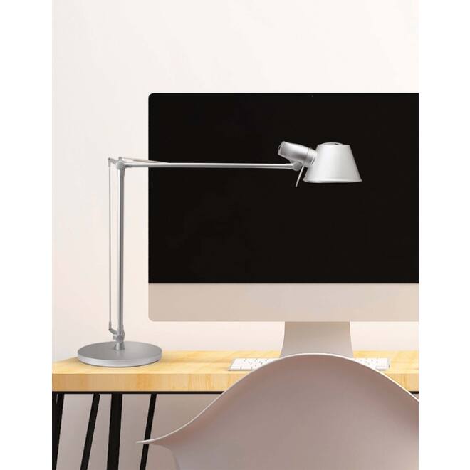 Bureaulamp MAUL Rock LED voet zilvergrijs