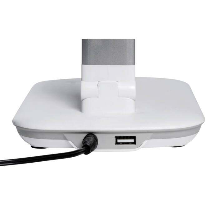 Bureaulamp MAUL Jazzy LED voet dimbaar + usbpoort wit