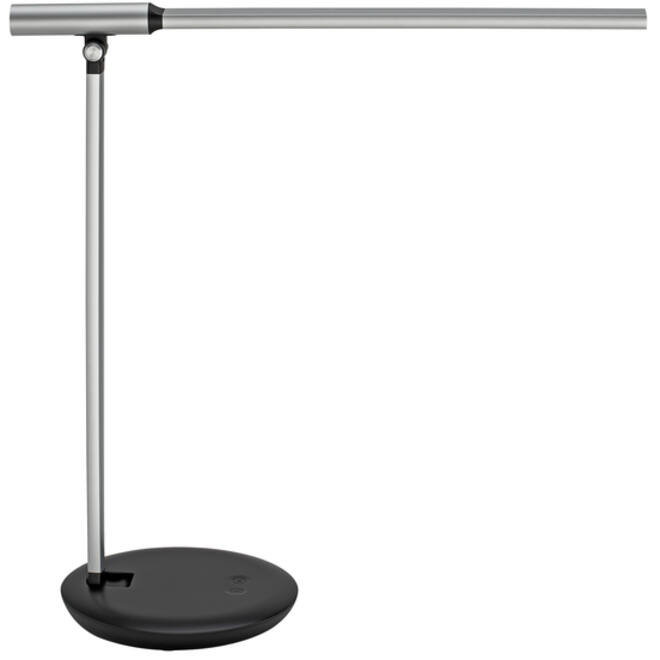 Bureaulamp MAUL Rubia LED voet dimbaar colour vario + usbpoort zilver