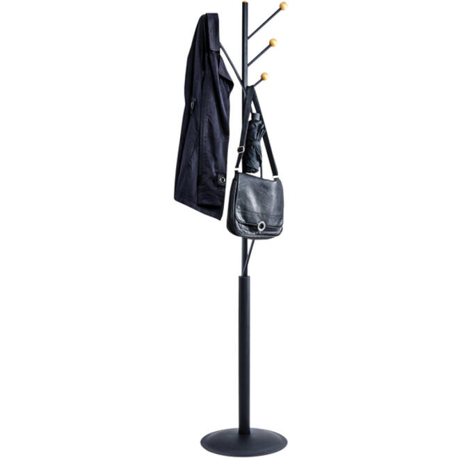 Kapstok MAUL Aura staand 180cm 4 haken zwart