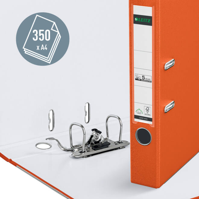 Ordner Leitz 1015 180° 52mm PP A4 oranje