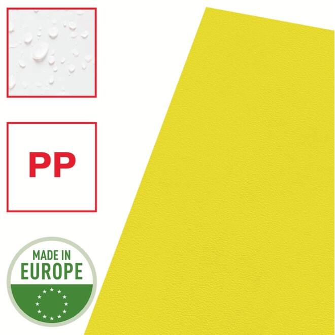 Insteekmap L-model Esselte standaard A4 0.11mm PP geel 100 stuks