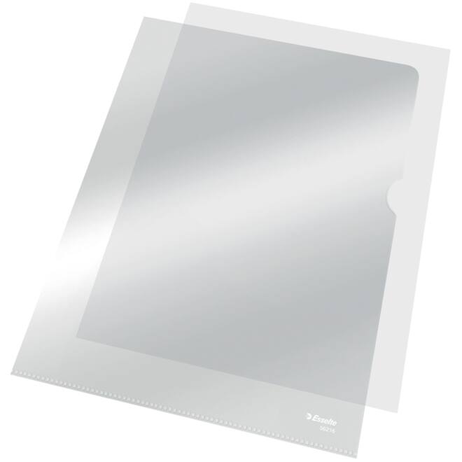 Insteekmap L-model Esselte standaard copy safe 0.11mm PP A4 transparant 10 stuks